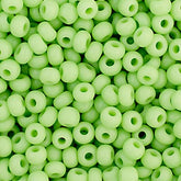 11/0 Preciosa Seed Beads Opaque Pale Green #34908